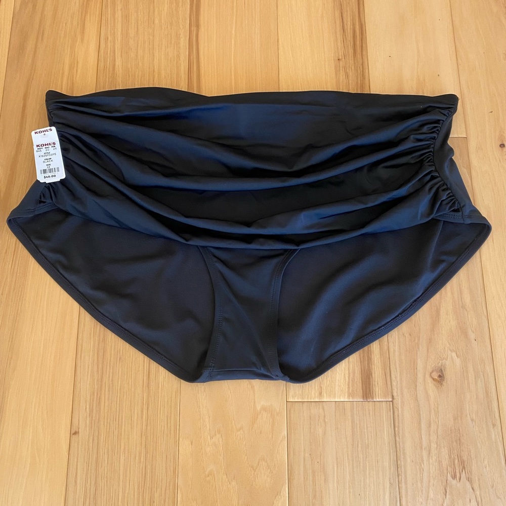 Plus Sized Ruched High-Waisted Bikini Bottom sz 3X NWT